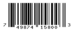 upc 749874158003 barcode image