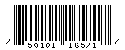 UPC barcode number 7501011165717