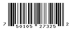 UPC barcode number 7501059273252