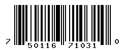 UPC barcode number 7501168710310