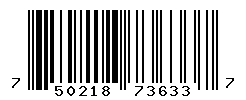 UPC barcode number 750218736337