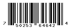UPC barcode number 750253646424