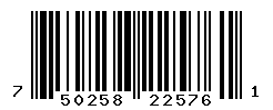 UPC barcode number 750258225761