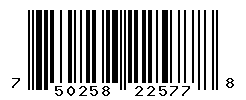 UPC barcode number 750258225778
