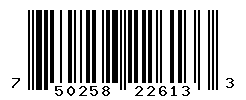 UPC barcode number 750258226133