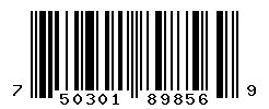 UPC barcode number 7503017898569