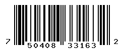 UPC barcode number 750408331632