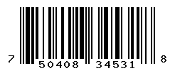 UPC barcode number 750408345318