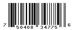 UPC barcode number 750408347756