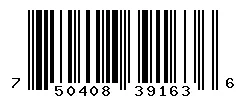 UPC barcode 750408391636