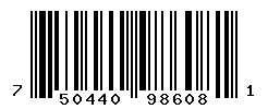 UPC barcode number 750440986081
