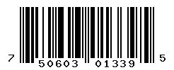 UPC barcode number 7506036013395