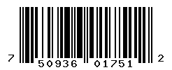 UPC barcode number 7509368017512