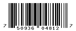 UPC barcode number 7509368048127