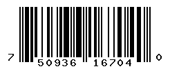 UPC barcode number 7509368167040