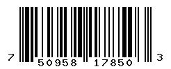 UPC barcode 750958178503