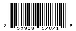 UPC 750958178718 barcode image