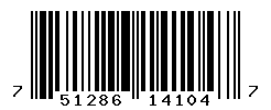 UPC barcode number 751286141047