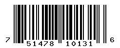 UPC barcode number 751478101316