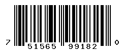 UPC barcode number 751565991820