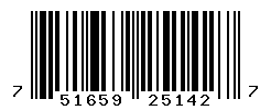 UPC barcode number 751659251427