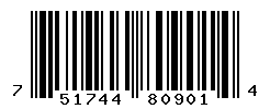 UPC barcode number 751744809014