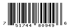 UPC barcode number 751744809496