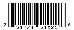UPC 751774510218 barcode image