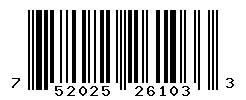 UPC barcode number 752025261033