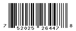 UPC 752025264478 barcode image