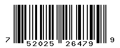 UPC barcode 752025264799