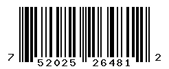 UPC barcode 752025264812