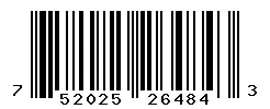 UPC barcode 752025264843