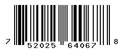 UPC barcode number 752025640678