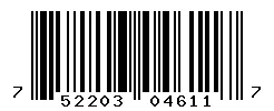 UPC barcode 752203046117