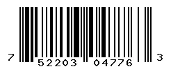 UPC 752203047763 barcode image