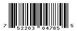 UPC barcode 752203047855