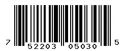 UPC barcode 752203050305