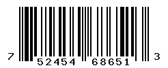 UPC barcode 752454686513