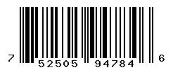 UPC barcode number 752505947846