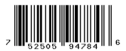 UPC barcode 752505947846