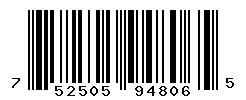 UPC barcode 752505948065