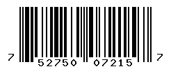 UPC barcode number 752750072157