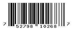 UPC barcode 752798102687