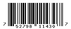 UPC barcode number 752798114307
