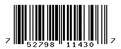UPC barcode 752798114307