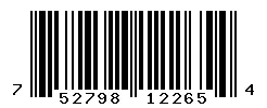 UPC barcode 752798122654