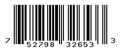 UPC barcode number 752798326533