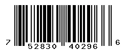 UPC 752830402966 barcode image