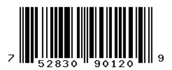 UPC barcode number 752830901209